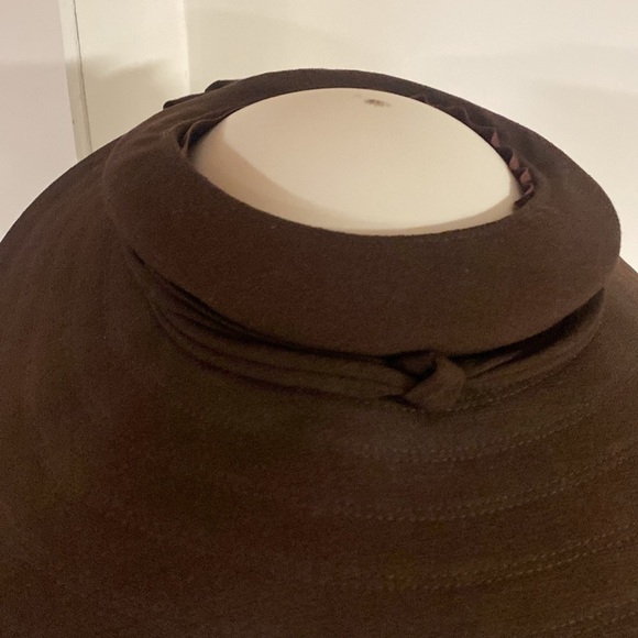 DebWay wide brim 50s vintage brown hat main image 8
